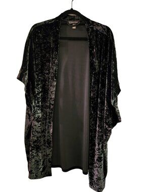 Victoria Secret Black Velour Robe Womens Size Medium